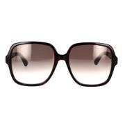 Gucci Oversized Fyrkantiga Solglasögon Gg1189S 003 Brown, Dam