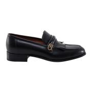 Gucci Läderloafers med G-detalj Black, Herr