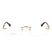 Gucci Vintage-inspirerade stadsglasögon Yellow, Unisex