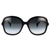 Gucci Oversized Fyrkantiga Solglasögon Black, Dam