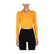 Helmut Lang Blus Orange, Dam