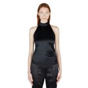 Helmut Lang Silke Halterneck Topp Black, Dam