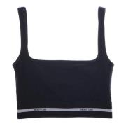 Helmut Lang Sporty Logo Bralette Top Black, Dam