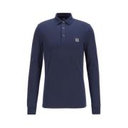 Hugo Boss Polo Shirts Blue, Herr