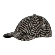 Hugo Boss Basebollkeps i Grå Multifärgad Tweed Gray, Unisex