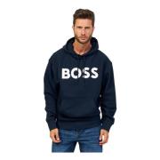 Hugo Boss Sweaters Blå Blue, Herr