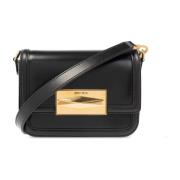 Jimmy Choo ‘Diamond’ läder axelväska Black, Dam