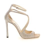 Jimmy Choo Eleganta Höga Klack Sandaler Yellow, Dam