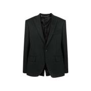 John Richmond Enkelknäppt blazer med nitar Black, Herr