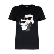 Karl Lagerfeld T-Shirts Black, Dam