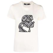 Karl Lagerfeld T-shirt Beige, Dam