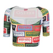 Kenzo Multifärgad Trendig T-Shirt för Kvinnor Multicolor, Dam