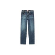 Kenzo Rock Blå Straight-Cut Jeans Blue, Dam