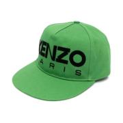 Kenzo Logo Baseball Cap Green, Herr