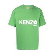 Kenzo Boke Flower Logo Print T-tröja Green, Herr