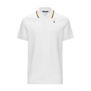 K-Way Polo Shirt White, Herr