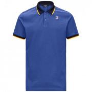 K-Way Total Kontrast Stretch Polo Blue, Herr