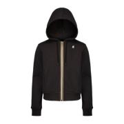 K-Way Stilfullt Zip-through Sweatshirt för Kvinnor Black, Dam