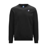 K-Way Auguste Crewneck Sweatshirt Black, Herr