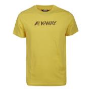 K-Way T-Shirt, Klassisk Stil Yellow, Herr