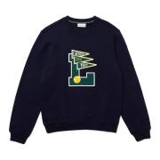 Lacoste Klassisk passform sweatshirt Blue, Herr