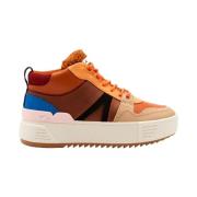 Lacoste Vinter Mid Uni Sneaker Brown, Dam