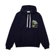 Lacoste Logo L Pennant Hoodie Blue, Herr