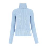 Marc Jacobs Stilfull Stickad Turtleneck Tröja Blue, Dam