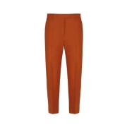 Max Mara Silk Canvas Chinos Orange, Dam