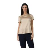 Max Mara Silkes T-Shirt Set Cortona Yellow, Dam