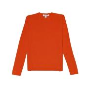 Michael Kors Rundhals-Strickpullover Red, Dam