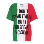 Moschino Multifärgad Statement T-shirt Multicolor, Dam