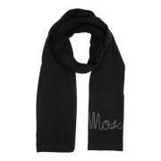 Moschino Vinter Ull Halsduk Black, Dam