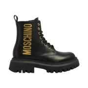 Moschino Snörstövlar Black, Dam