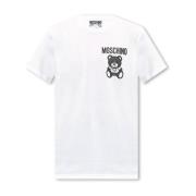 Moschino T-shirt med logotyp White, Herr