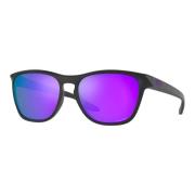 Oakley Matt Svart Solglasögon med Prizm Violet Black, Herr