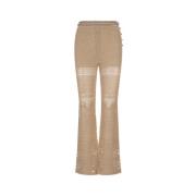 Paco Rabanne Slim-fit Trousers Brown, Dam