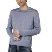 Paul Smith Tränings T-shirt, Merino Rundhalsad Jersey Gray, Herr