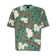 Paul Smith Emerald Green Sea Floral Print T-Shirt för Män Green, Herr