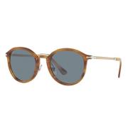 Persol Stiliga Unisex Solglasögon med Blå Lins Brown, Unisex