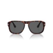 Persol Fyrkantig inspirerad droppmodell solglasögon Brown, Unisex