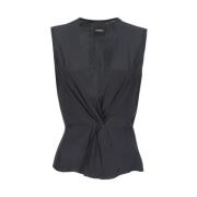 Pinko Sleeveless Tops Black, Dam