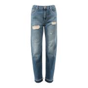 Pinko Slitna denim jeans Blue, Dam