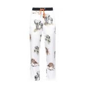 Pinko Satin Joggingbyxor White, Dam