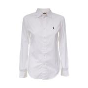 Polo Ralph Lauren Vit Oxford Bomullsskjorta med Broderad Pony White, D...