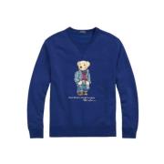 Polo Ralph Lauren Denim Polo Bear Sweatshirt Blue, Herr