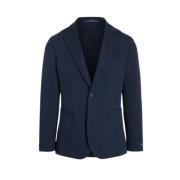 Polo Ralph Lauren Blandad Bomull Blazer med Knappstängning Blue, Herr