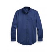 Polo Ralph Lauren Stretch Bomull Poplin Casual Skjorta Blue, Herr