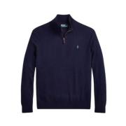 Polo Ralph Lauren Halv-Zip Merinoullströja Blue, Herr