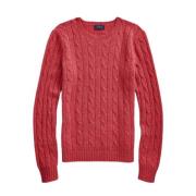 Polo Ralph Lauren Julianna Cashmere Twist Tröja Red, Dam